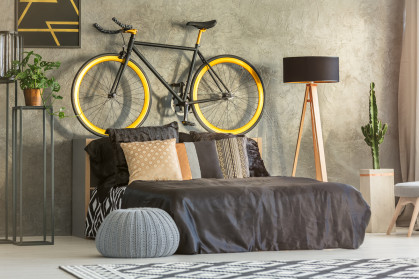 Storing top a bike